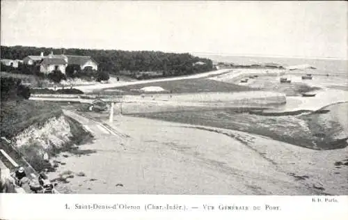 Ak Saint Denis Ile d'Oléron Charente Maritime, Strand, Hafen