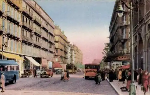 Ak Toulon Var, Boulevard de Strasbourg, Straßenbahn