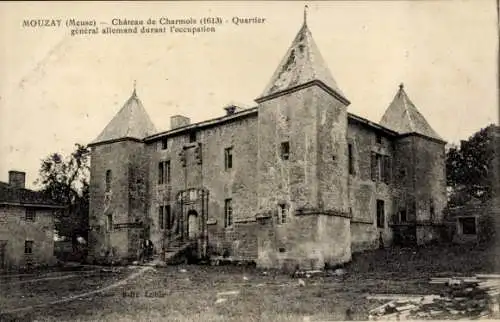 Ak Mouzay Lothringen Meuse, Chateau de Charmois