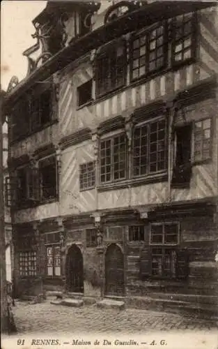 Ak Rennes Ille et Vilaine, Maison de Du Guesclin