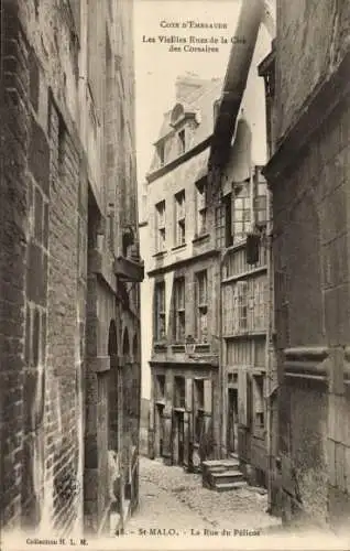 Ak Saint Malo Ille et Vilaine Bretagne, Rue du Pelicot