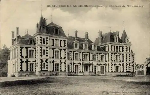 Ak Nueil-sous-les-Aubiers Deux Sevres, Chateau de Tournelay