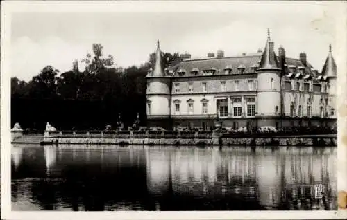 Ak Rambouillet Yvelines, Schloss, Park, pris de l'Ile des Poules