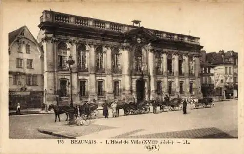 Ak Beauvais Oise, Rathaus
