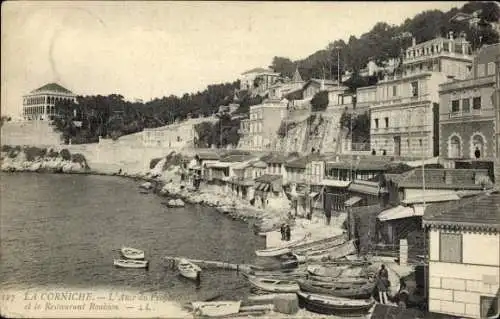 Ak La Corniche Alpes Maritimes, l'Anse du Propriete, Restaurant Roubion