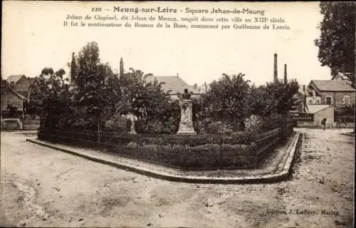 Ak Meung sur Loire Loiret, Square Jehan-de-Meung