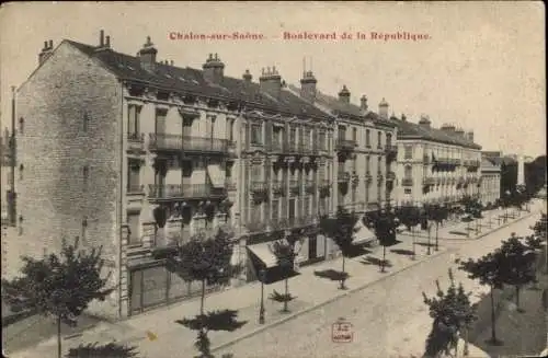 Ak Chalon sur Saône Saône et Loire, Boulevard de la République