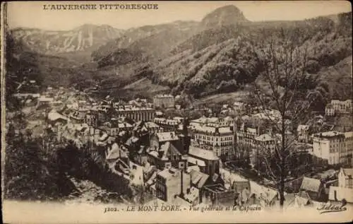 Ak Le Mont Dore Puy de Dôme, Kapuzinerpanorama