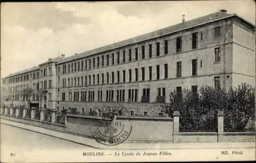 Ak Moulins Allier, die Mädchenhochschule