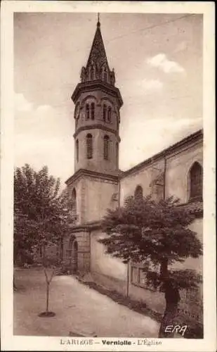 Ak Verniolle Ariège, Kirche