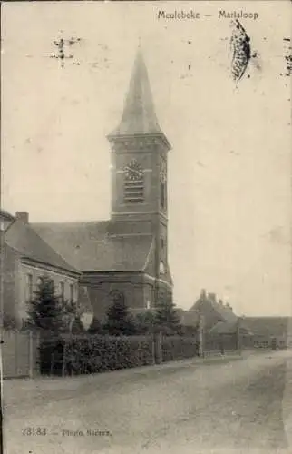 Ak Meulebeke Westflandern, Marialoop, Kirche