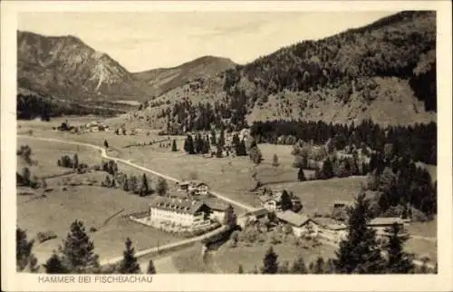 Ak Hammer Fischbachau in Oberbayern, Panorama, Berge