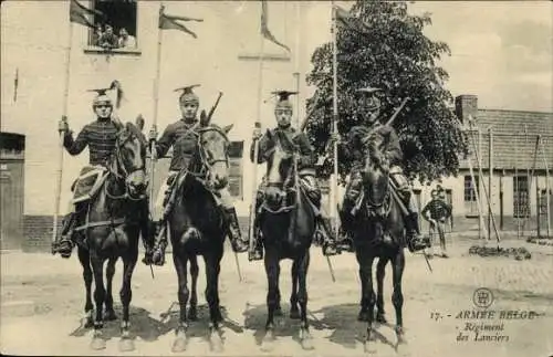 AK Belgische Armee, Ulanenregiment