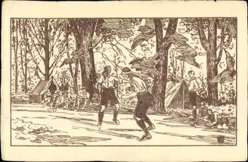 Ak Pfadfinder, Zelte, Blinde Kuh