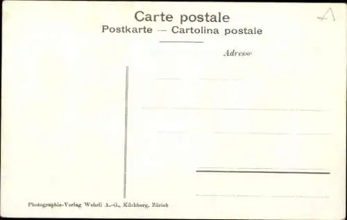 Ak Frau in Volkstracht aus Waadt, Weinranken