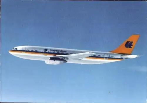 Ak Passagierflugzeug der Hapag Lloyd, Airbus A 300 B 4