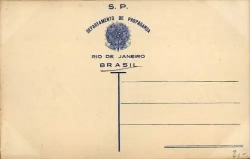 Ak Rio de Janeiro Brasilien, Fliegeraufnahme der Stadt