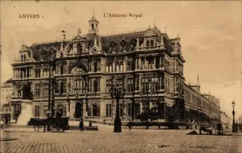 Ak Antwerpen Antwerpen Flandern, Athénée Royal