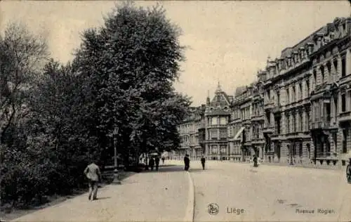 Ak Liège Lüttich Wallonien, Rogier Straße