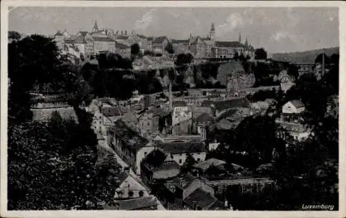 Ak Luxembourg Luxemburg, Panorama