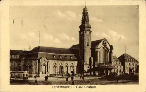 Ak Luxembourg Luxemburg, Hauptbahnhof