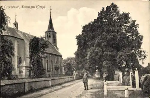 Ak Teteringen Nordbrabant, Groenstraat, Kirche