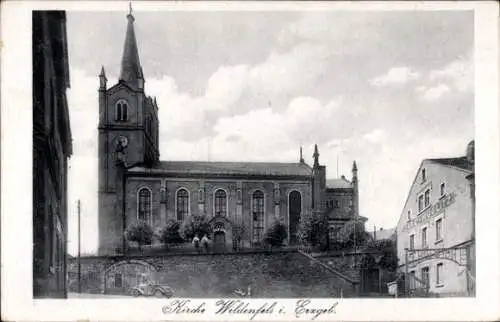 Ak Wildenfels im Erzgebirge, Kirche