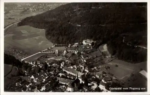 Ak Günterstal Freiburg im Breisgau, Fliegeraufnahme