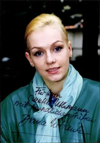 Ak Schauspielerin Diana Urbank, Portrait, Die Trotzkis, Rolle Margot Trotzki, Autogramm