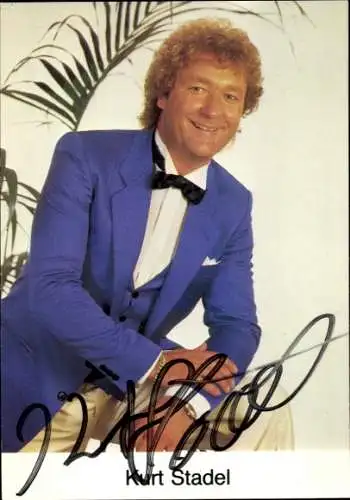 Ak Komiker Kurt Stadel, Portrait, Autogramm