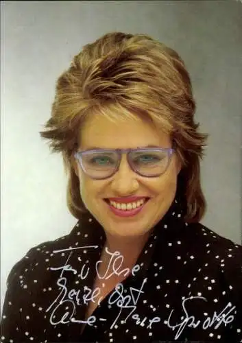 Ak Schauspielerin Anne-Marie Sprotte, Portrait, Autogramm