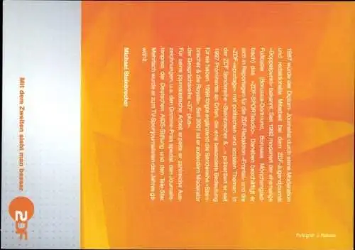 Ak Moderator Michal Steinbrecher, Portrait, Autogramm