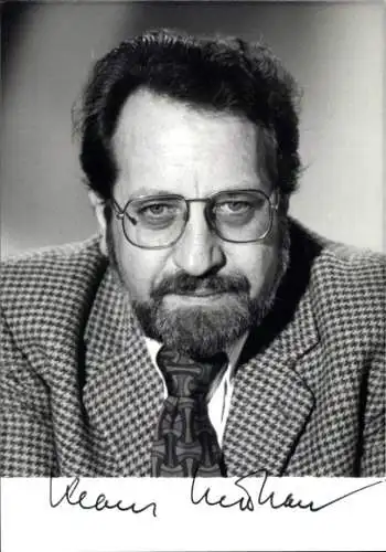 Ak Moderator Klaus Stephan, Portrait, Tagesthemen, Autogramm