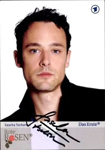 Ak Schauspieler Sascha Tschorn, Portrait, Serie Rote Rosen, Autogramm