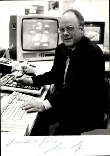 Ak Moderator Uwe Wesp, Portrait, Autogramm