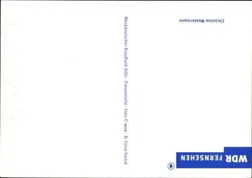 Ak Moderatorin Christine Westermann, Portrait, Autogramm