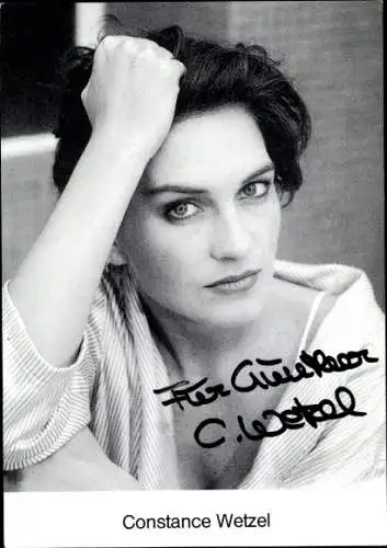 Ak Schauspielerin Constance Wetzel, Portrait, Autogramm