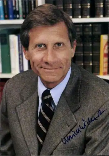 Ak Nachrichtensprecher Ulrich Wickert, Portrait, Autogramm