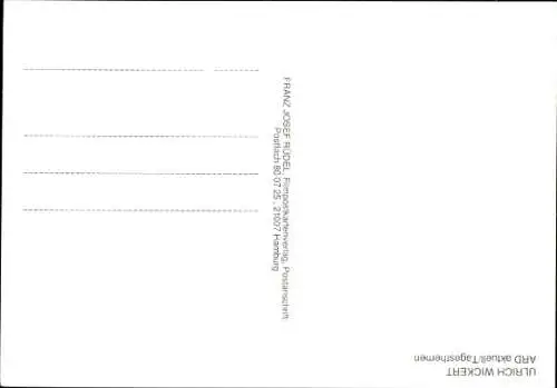 Ak Nachrichtensprecher Ulrich Wickert, Portrait, Autogramm