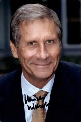 Ak Nachrichtensprecher Ulrich Wickert, Portrait, Autogramm