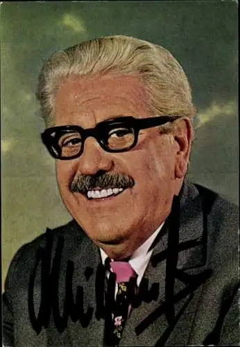 Ak Schauspieler und Sänger Willy Millowitsch, Portrait, Polydor, Autogramm