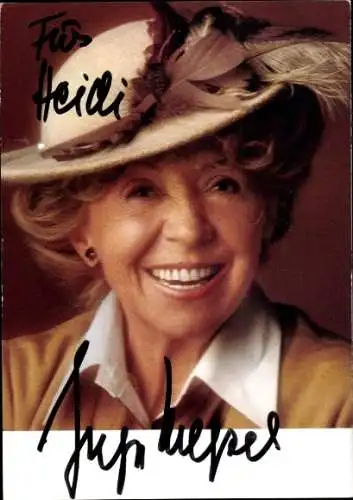 Ak Schauspielerin Inge Meysel, Portrait, Autogramm