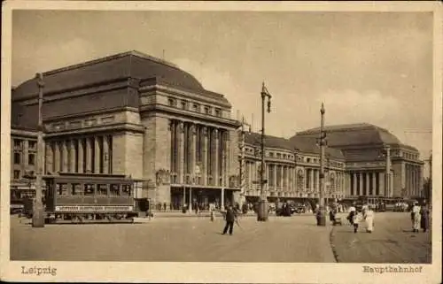 Ak Leipzig in Sachsen, Hauptbahnhof