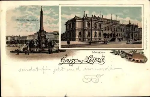 Litho Leipzig in Sachsen, Mende Brunnen, Museum