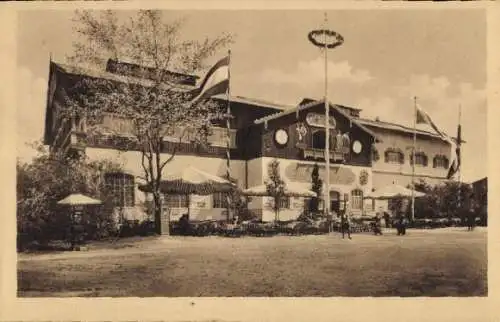 Ak Leipzig in Sachsen, Internationale Baufachausstellung 1913, Restaurant Oberbayern