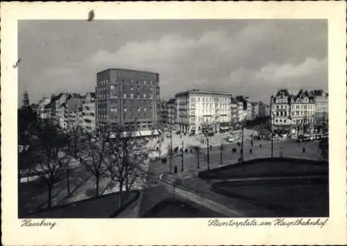 Ak Hamburg Altona, Steintorplatz am Hauptbahnhof