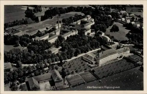 Ak Kaufbeuren an der Wertach in Schwaben, Fliegeraufnahme