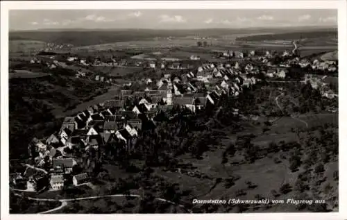 Ak Dornstetten im Schwarzwald Württemberg, Fliegeraufnahme