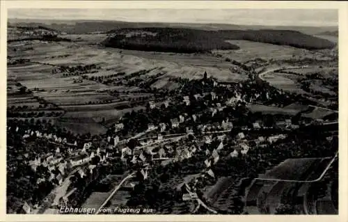 Ak Ebhausen im Schwarzwald Württemberg, Fliegeraufnahme