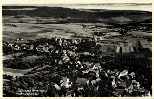 Ak Effringen Wildberg im Schwarzwald Württemberg, Fliegeraufnahme